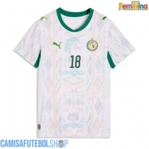 Camisa de time de futebol Senegal Ismaila Sarr #18 Replicas 1º Equipamento Feminina Mundo 2026 Manga Curta